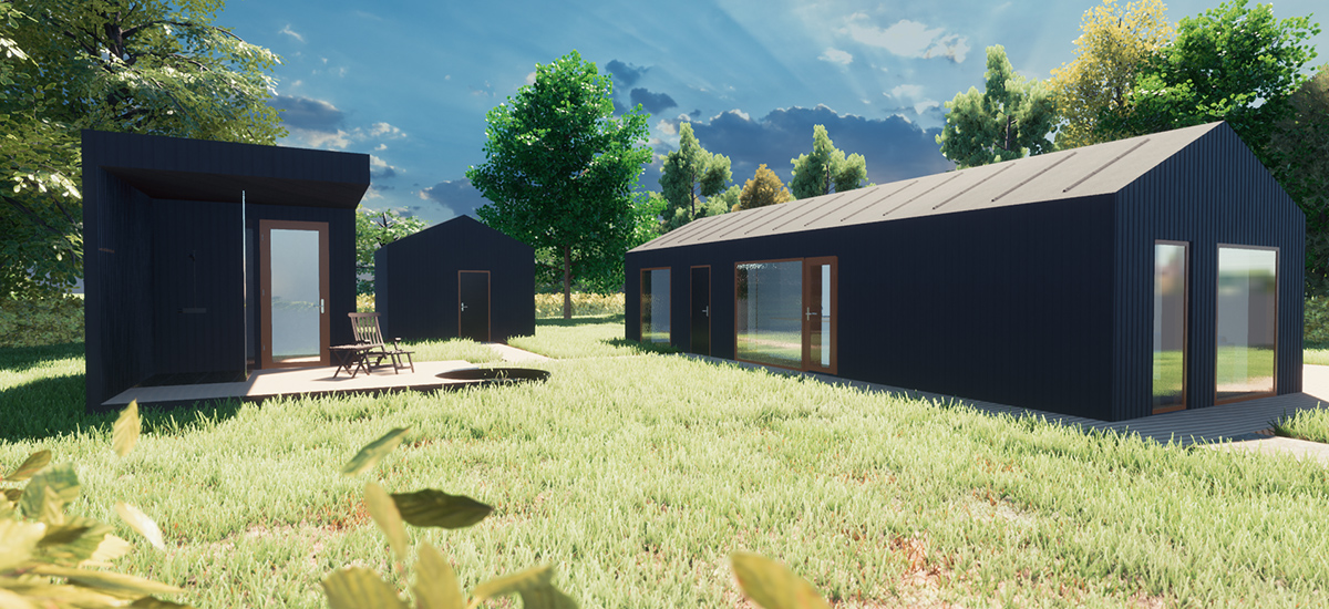 Tinyhouses Hobart 60 m2 Lav energi Bozel Designhus